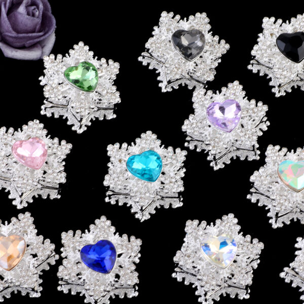 O1CN01X7WbwF1Ddy3fY6vYq_2491030240-0-cib-3 Wholesale Alloy Snowflake Beads Double-sided Heart-shaped Zircon Straight Hole Beads DIY Mobile Phone Chain Beads