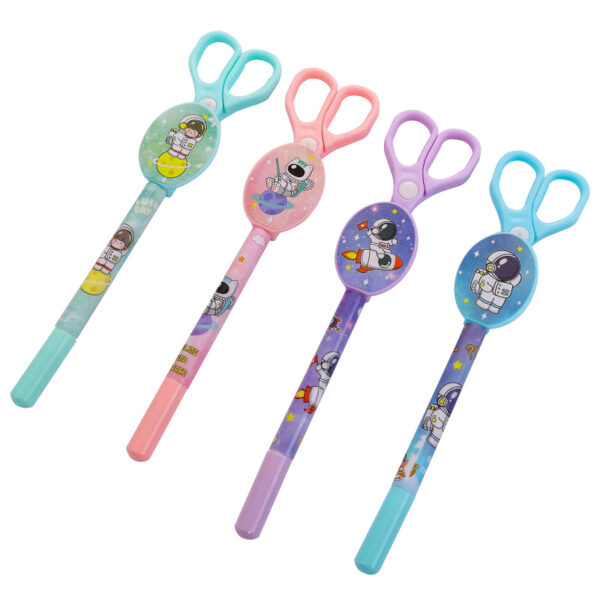 O1CN01X9fUEC1TCVtYLebMx_3485412346-0-cib Wholesale Plastic Spaceman Scissors Gel Pen