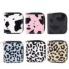 Wholesale Children's Cow Pattern Short PU Zipper Wallet Clutch Bag