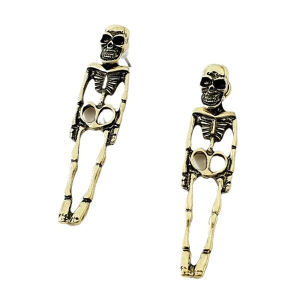 Wholesale Halloween Skeleton Exaggerated Dark Style Earrings
