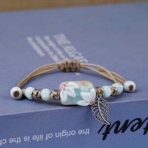 White ice with two flowers