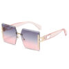 Wholesale PC Square Hollow-out Color Sunglasses for Men and Women