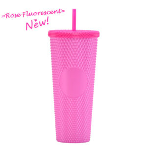 Powder body fluorescent rose red cover / 710ml