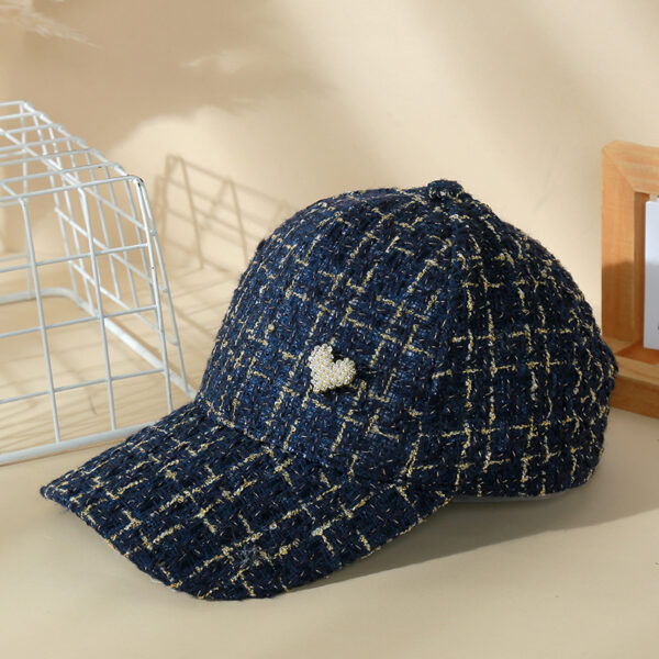 Wholesale Fabric Plaid Love Baseball Caps