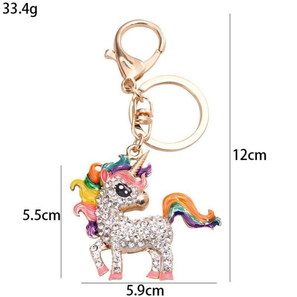 O1CN01XETHer1VbMsvJDFtz_2146522671-0-cib Wholesale Zinc Alloy Diamond Studded Unicorn Keychain