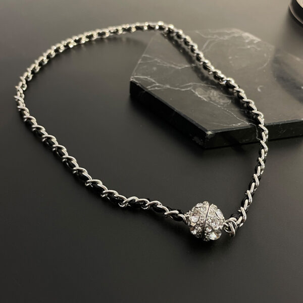 Wholesale Splicing Leather Cord Magnets Necklaces