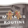 Wholesale Cute Full Diamond Christmas Gingerbread Man Earrings