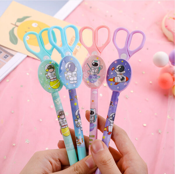 O1CN01XFfrVH1TCVtGrRtzZ__3485412346-0-cib Wholesale Plastic Spaceman Scissors Gel Pen