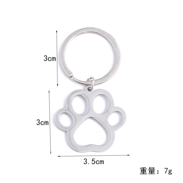 Wholesale Stainless Steel Cat Claw Keychains