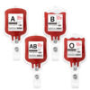Wholesale Acrylic Blood Bag Badge Scroll Retractable Keychain