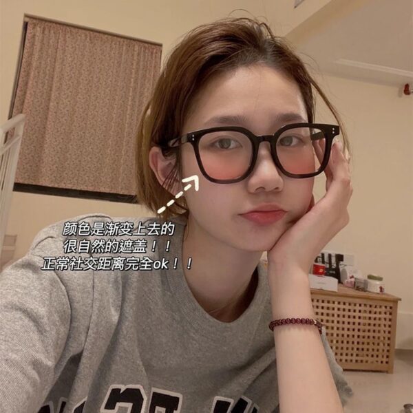 Wholesale Gradient Color Square Frame PC Sunglasses