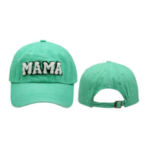 Fruit green mama-washed adult baseball cap / free size (Japanese buckle adjustable)