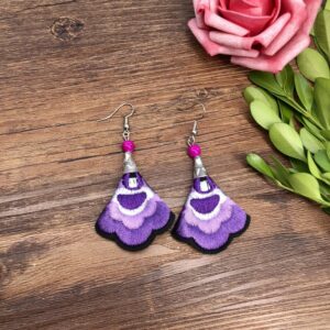 7-Wavy Flower (Dark Purple)