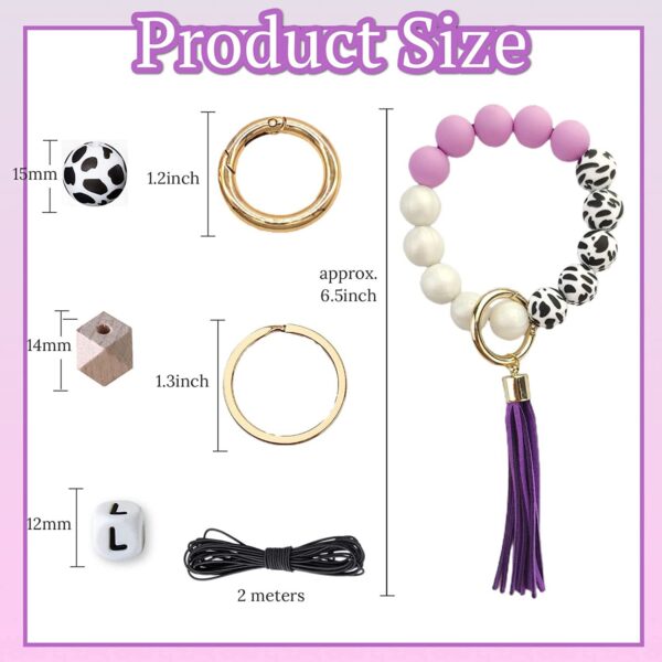 O1CN01XMtq2D1ez1iSXisLx_2212011503941-0-cib Wholesale 84 Pieces of Silicone Beads, Silicone Beads, 15mm Candy Colored DIY Wrist Keychain Kit