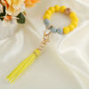 Wholesale Silicone Beaded Wrist Keychain