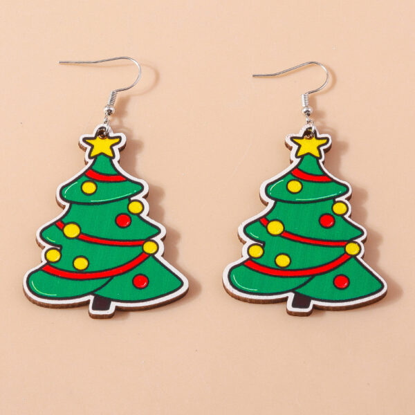Wholesale Christmas Tree Series Earrings Cartoon Creative Christmas Star Earrings