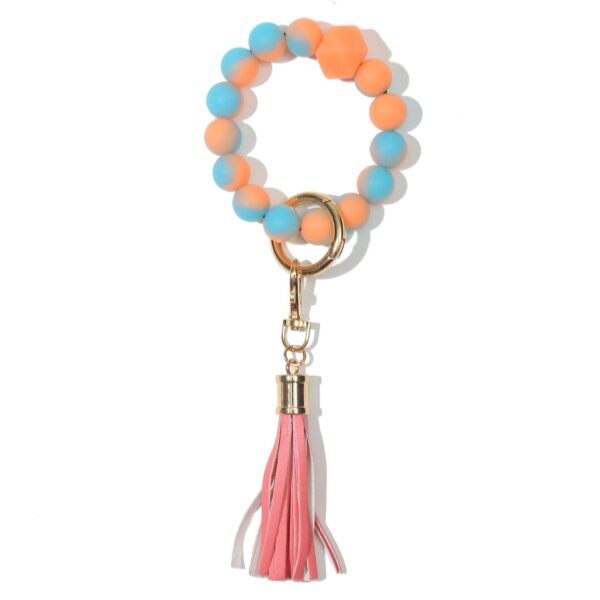 O1CN01XNeQTH1eDqz0ArfWS_2216524353838-0-cib-1 Wholesale Fluorescent Luminous Colored Silicone Beaded Wrist Keychain