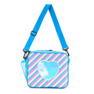 Blue horizontal style + shoulder strap