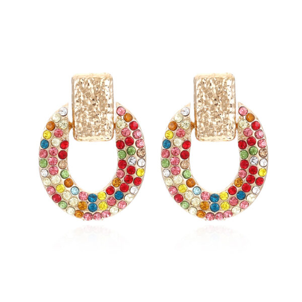 O1CN01XPT1Vl2JjMOqlGl3Y_3025409457-0-cib Wholesale Oval Diamond Alloy Earrings