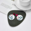Wholesale Heart English Alphabet Round Card Acrylic Earrings