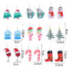 Wholesale Christmas Snowman Boots Christmas Tree Acrylic Earrings