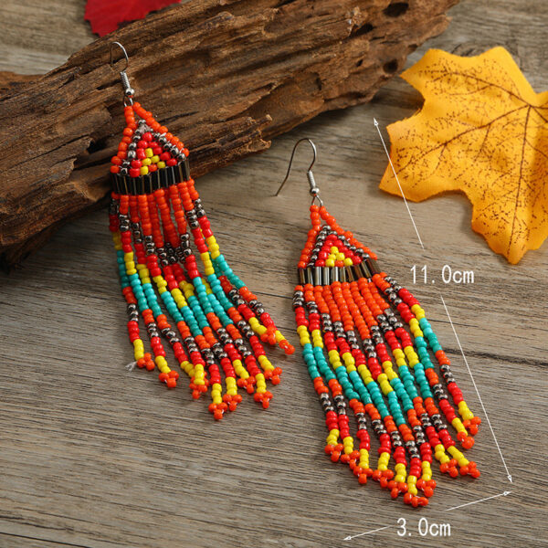 O1CN01XQpDyo21msJgM42NJ_1121057028-0-cib Wholesale Vintage Long Length Multilayer Bead Earrings