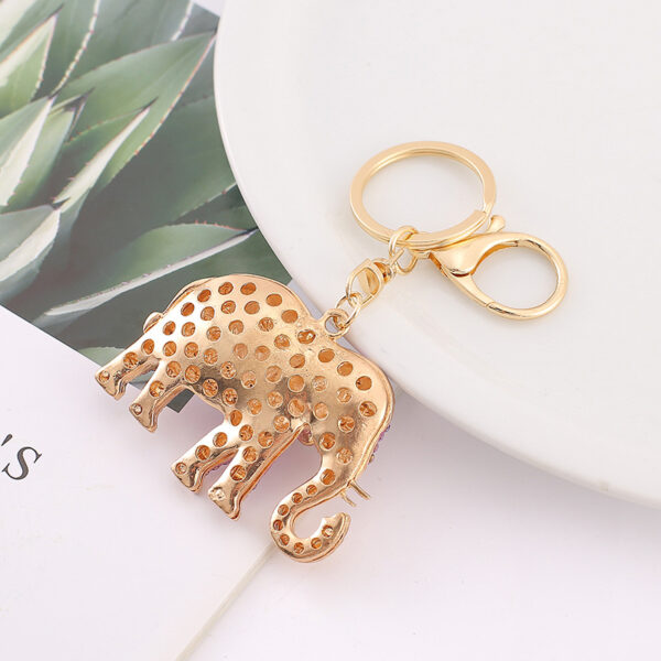 Wholesale Elephant Diamond Zinc Alloy Keychains
