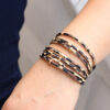 Wholesale Leopard Print Multilayer Magnetic Buckle Bacelet