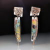 Wholesale Vintage Stained Glass Alloy Earrings