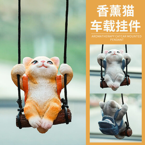 Wholesale Car Aromatherapy Pendant Kitten Car Interior Ornament