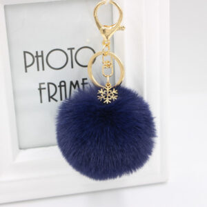 Navy blue / Gold key chain