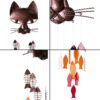 Wholesale Metal Cat Fish Wind Chime Pendant