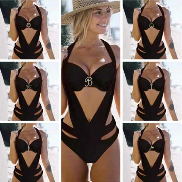 Wholesale One piece Hard Case Bikini Polyester Swimwear