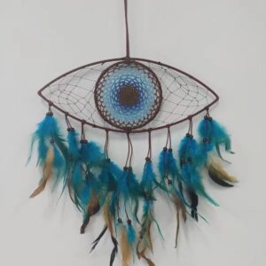 Ms9231b dark brown devil eye dream catcher / φ36*38