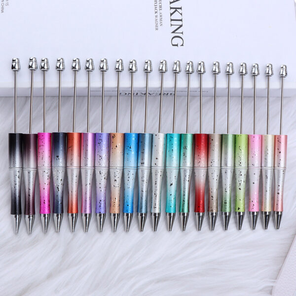 Wholesale Beadable Pens Starry Sky UV Plating Gradient DIY Bead Pen