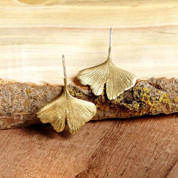 Wholesale Vintage Ginkgo Leaf Earrings