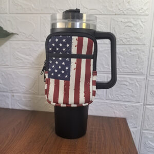 Red and white stripes / Double pocket