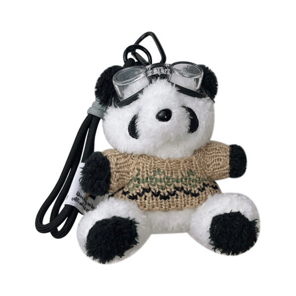 Wholesale Pilot Panda Plush Keychains