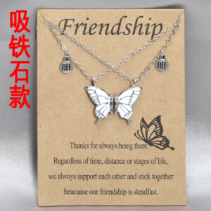 BFF Magnet silver + White