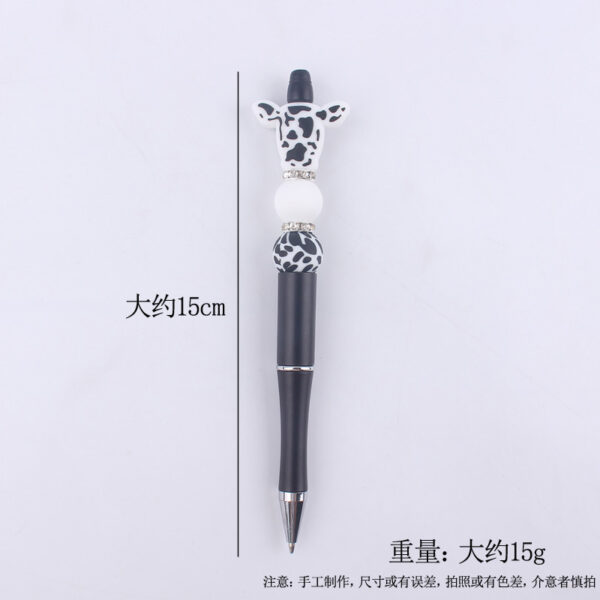 O1CN01XZ3QPm1NrNgFIueTf_2214899881623-0-cib-4 Wholesale Cartoon Cow Head Cow Pattern Silicone Bead Pen