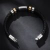 Wholesale of New Fashionable Men's Leather Alloy Bracelet