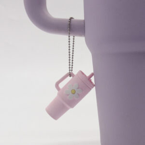 Pink Flower Cup Bead Chain