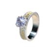 Wholesale Metal Two-Tone Diamond Ring