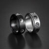 Wholesale New Stainless Steel Turnable Gossip Ring for Men