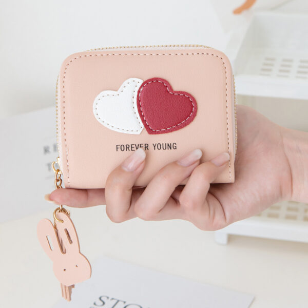 Wholesale PU Heart Shaped Coin Purse Keychain