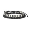 Wholesale Post Art Rope Lava Stone Combo Bracelet
