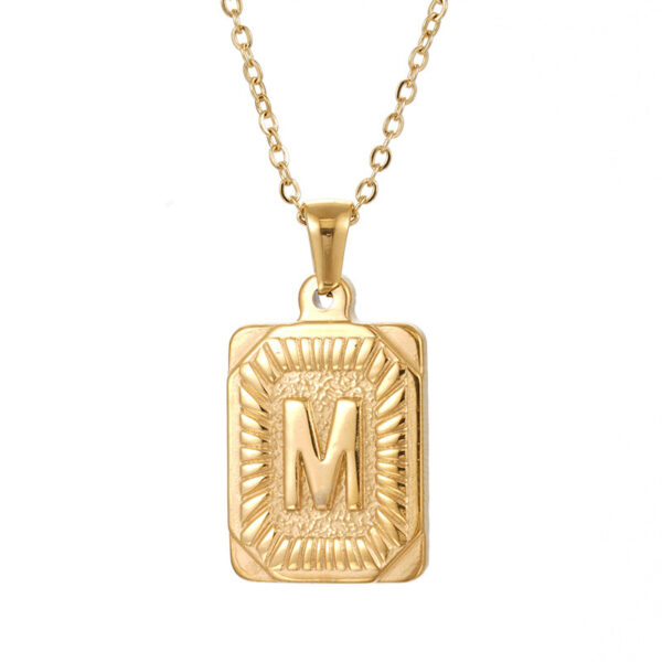 O1CN01XdTHZs1tSFU7OESeQ_2211833655900-0-cib Wholesale Brand Letter Pendant Gold Plated Necklaces