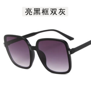 Figure / Bright black frame double Gray