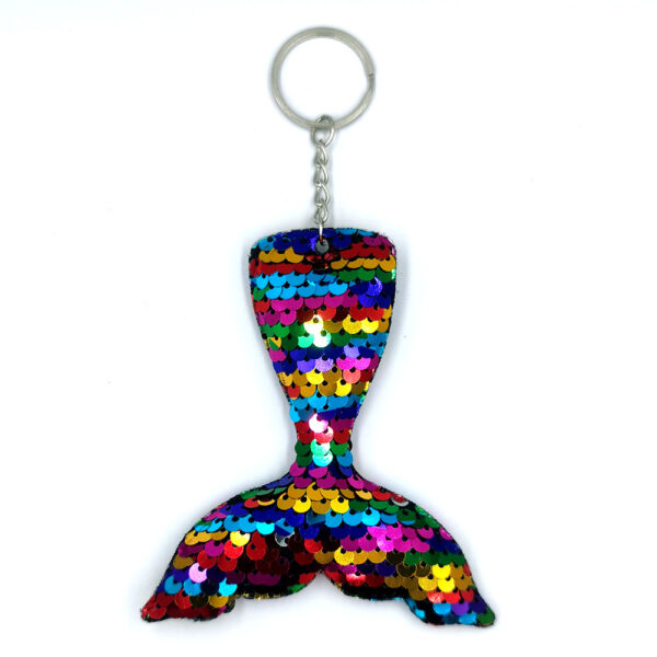 Wholesale PET Sequin Mermaid Tail Keychain