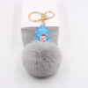 Wholesale Christmas Fur Ball Keychain
